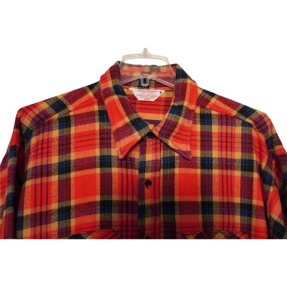 Vintage Plaid Flannel Shirt, Sanforized Frostproof, Button Up, Mens Size XXXL, 3 - Picture 3 of 8